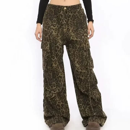 Calça Cargo Leopardo